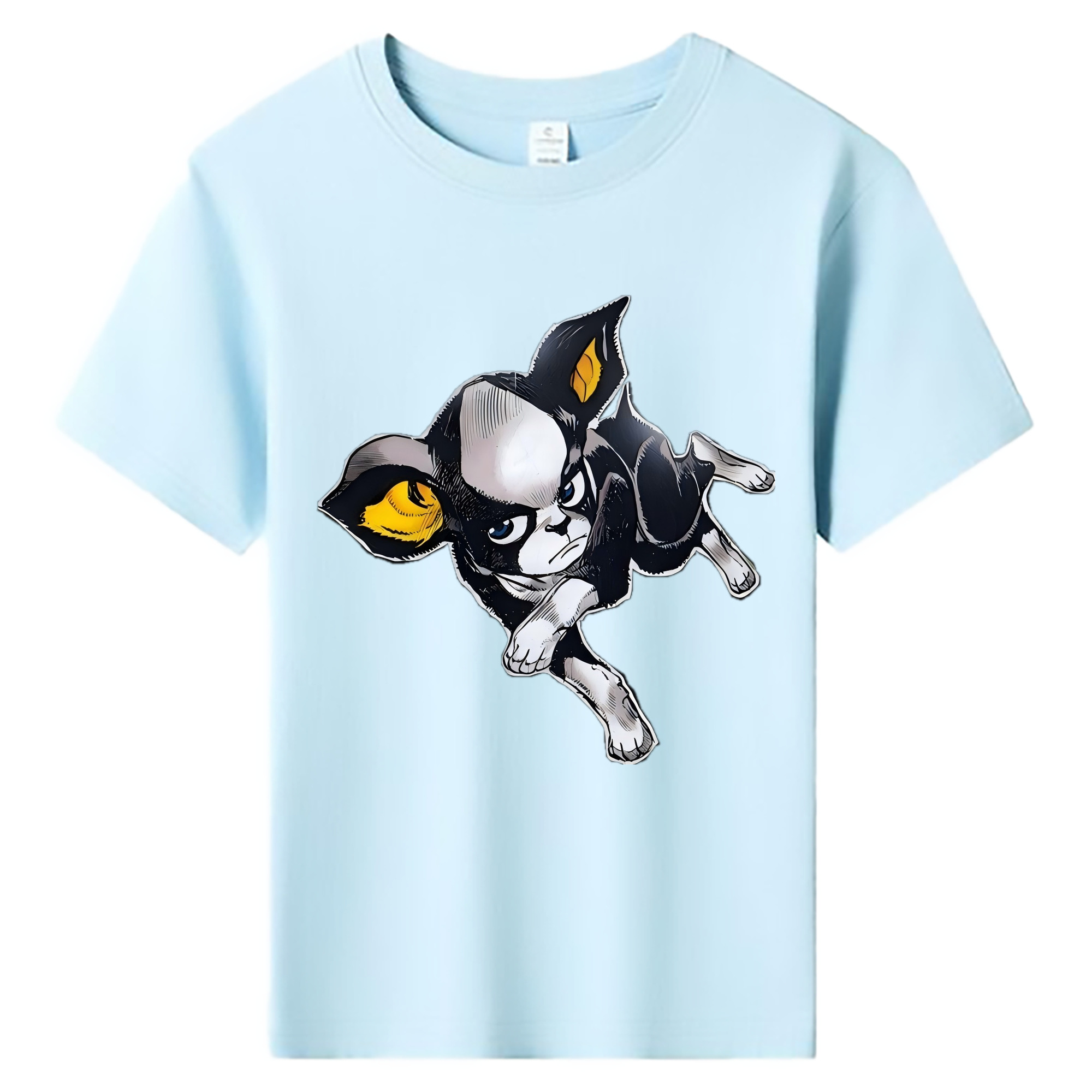 （画像用） ジョジョの奇妙な冒険 イギー JoJo's Bizarre Adventure Iggy 綿100％キッズTシャツ（フロントプリント）